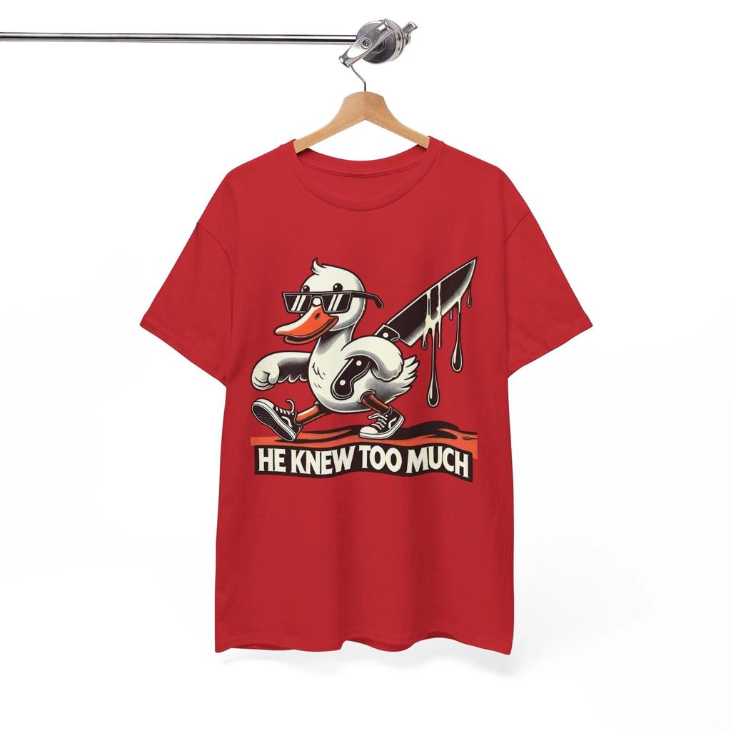 Duck Meme T-shirt Tops Tees Unisex | Funny Early Internet Joke Tee | Viral Humor Shirt