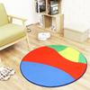 Sports Football Door Mat Household Non-Slip Round Floor Mat Living Room Coffee Table Bedroom Carpet