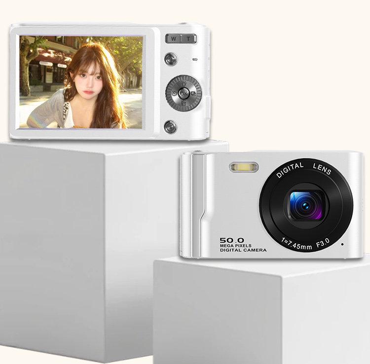 Student-Friendly 4K HD CCD Portable Digital Camera for Photos & Videos - Ideal for Campus & Travel