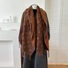 Women's Elegant British Style Double-Sided Jacquard Winter Scarf & Shawl