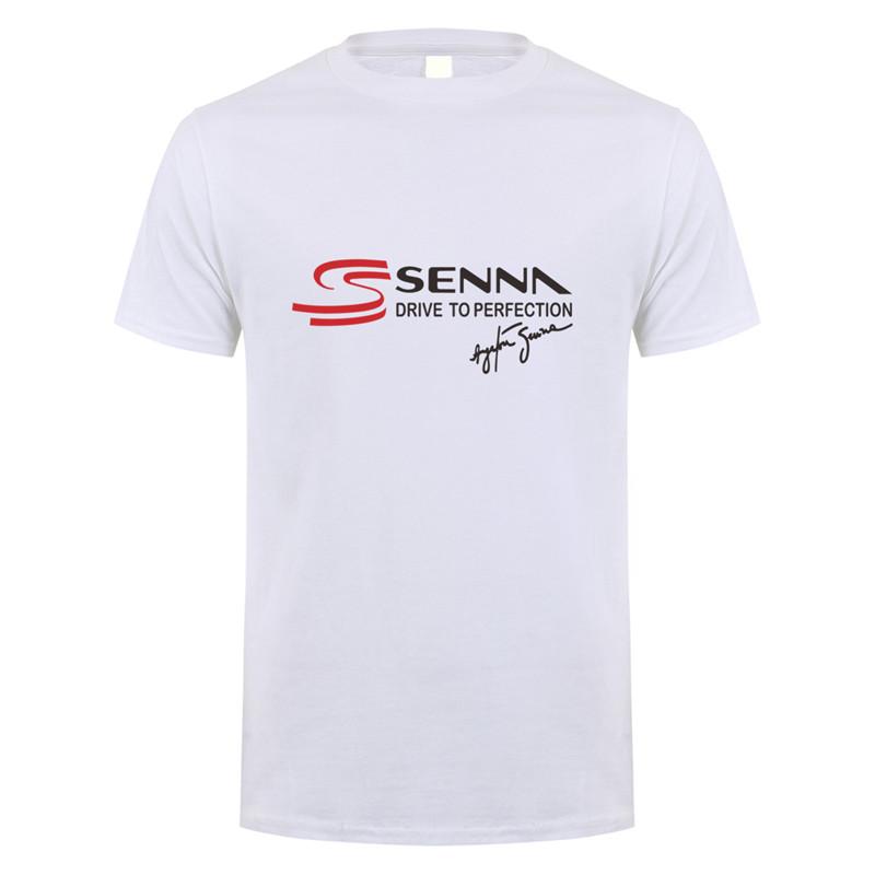 Ayrton Senna T Shirt Unisex Short Sleeve Cotton Senna Drive To Perfection Tshirt Top Tees Tshirts Lh148