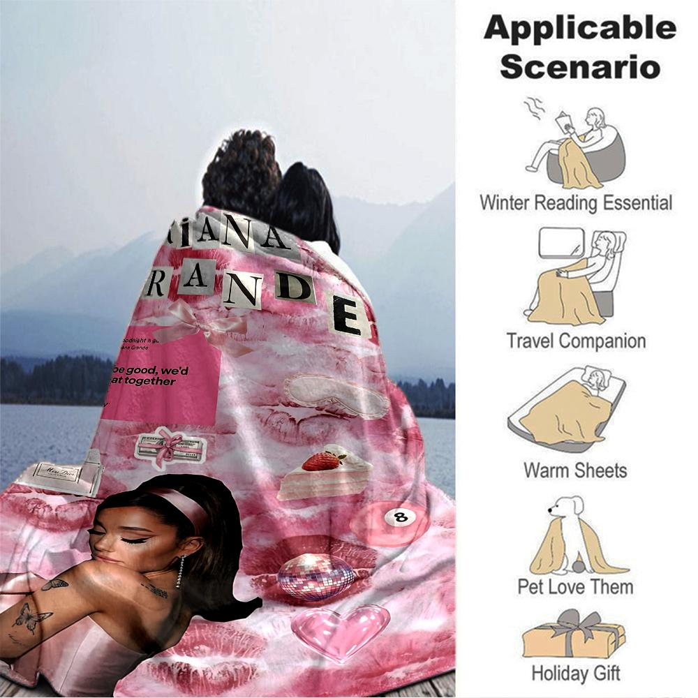 Love Music Harmony Blanket Soft Throw Blanket For Home Bedroom Bed Sofa Travel Office Solid Christmas Blanket