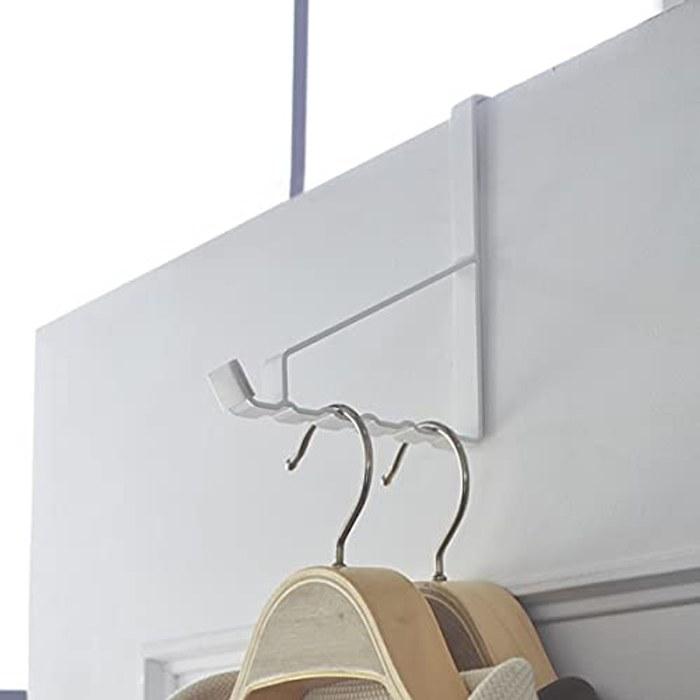 [Yamazaki] Door Hook Smart Door Hanger 6-Hook White 2-Set 2762 | Door Hanger Hooks Bag Hat Storage White (2-Set)