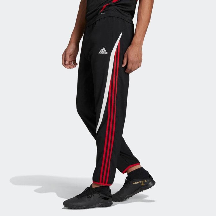 Adidas Knitted Sweatpants Men's Black Moderate Cuffed Pants H64068
