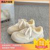 2025 Summer New Little White Shoes Niche Versatile Platform Retro Korean Version Trend Fashion Student Casual Board Shoes Women