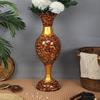 Flower Vase Big Size for Living Room Corner - 63.5 Cm Long Brown Texture -Pack of 1