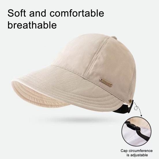 Солнцезащитные шляпы для женщин с широкими полями, защитой от ультрафиолета, козырек, летняя пляжная регулируемая кепка с конским хвостом, складная кепка для рыбалки, походов