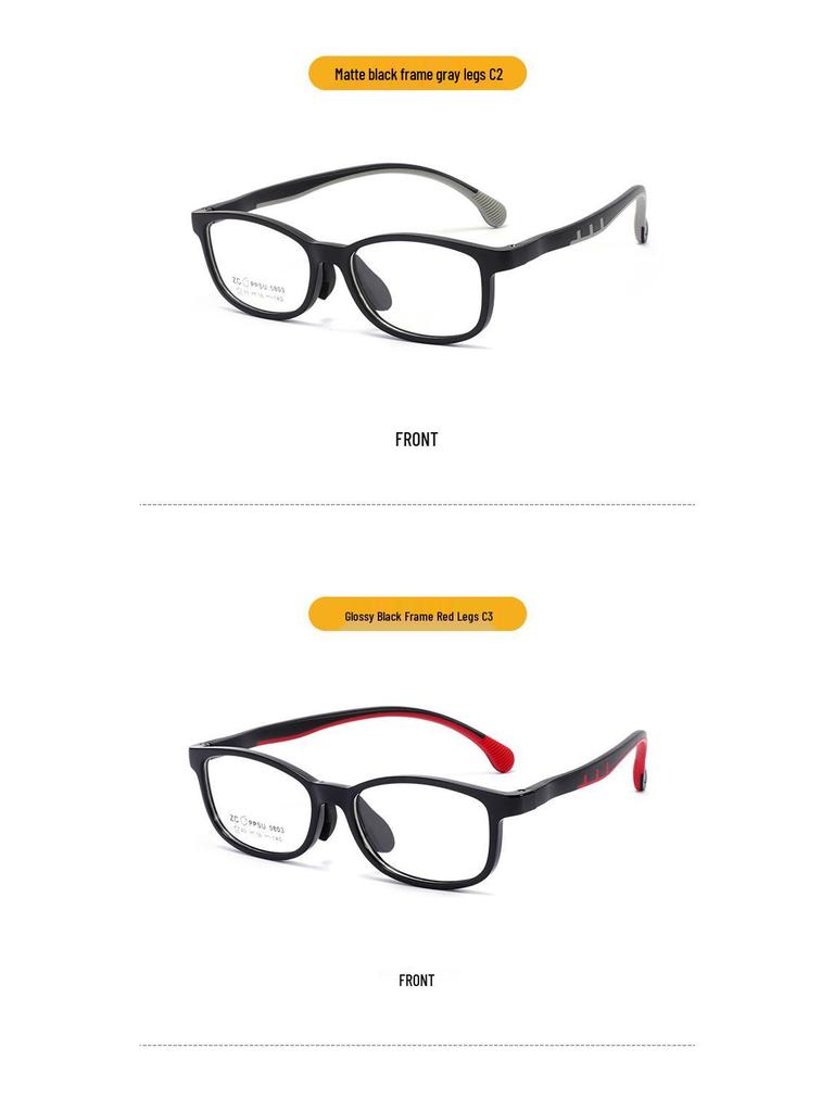 Comfortable Soft Silicone Nose Pads PPSU Eyeglass Frames for Kids, Men, Women – Myopia-Compatible