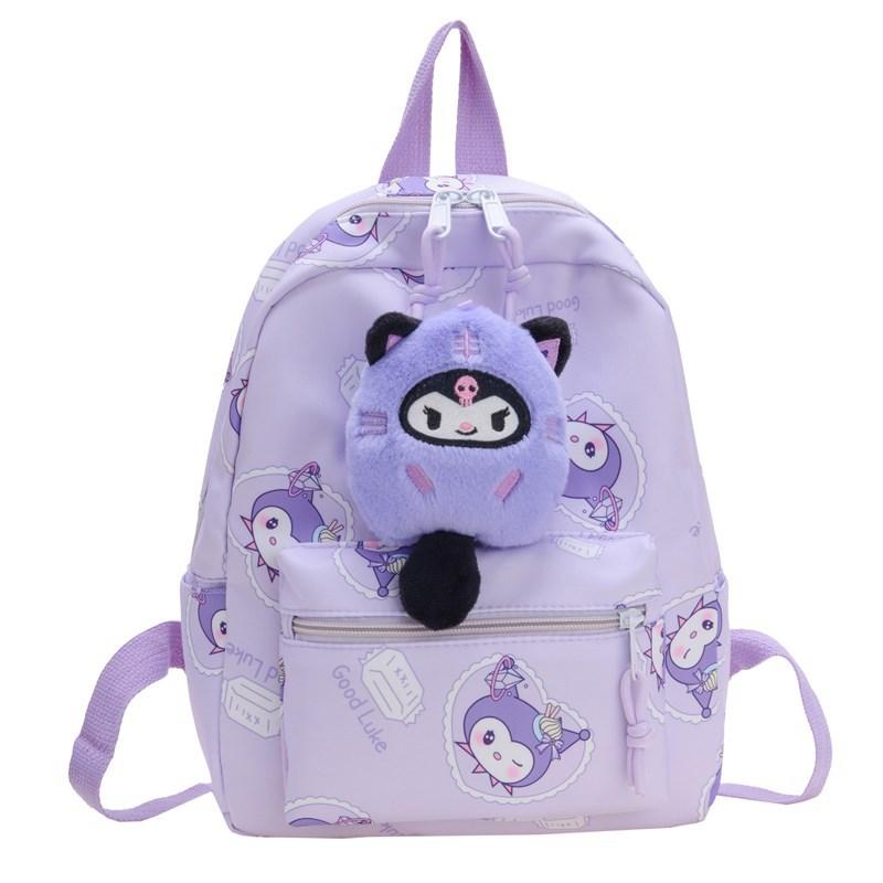Kindergarten Primary School Students Schoolbag Cute Cartoon Foreign Style Printing Children'S Backpack Large Capacity Children'S Bag