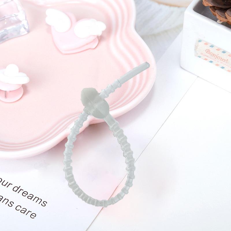 21.5cm Color Silicone Cable Ties: Versatile Organizing Tools for Cables, Jewelry, and Keychains