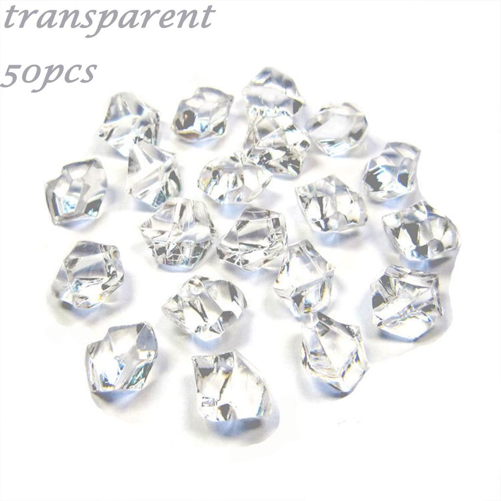 Fish Tank Decoration Crystal Ice Cubes DIY Craft Cobblestones Pebbles Artificial Stones Vase Filler