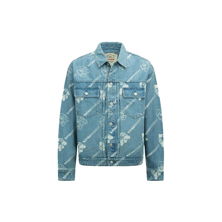 EVISU Denim Jacket Men's Denim Blue 2ESHTM2DJ718LFCT