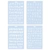 4Pcs/Lot A4 Alphabet Letters DIY Craft Layering Stencils Painting Scrapbooking Stamping Embossing Album Card Template