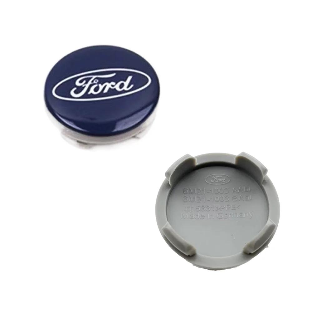 Car Sticker 2026 Ford 4PCS 54mm Wheel Center Caps Badge Logo For Ford Focus Mondeo Mustang Fiesta Kuga MK2 Everest Escape Access