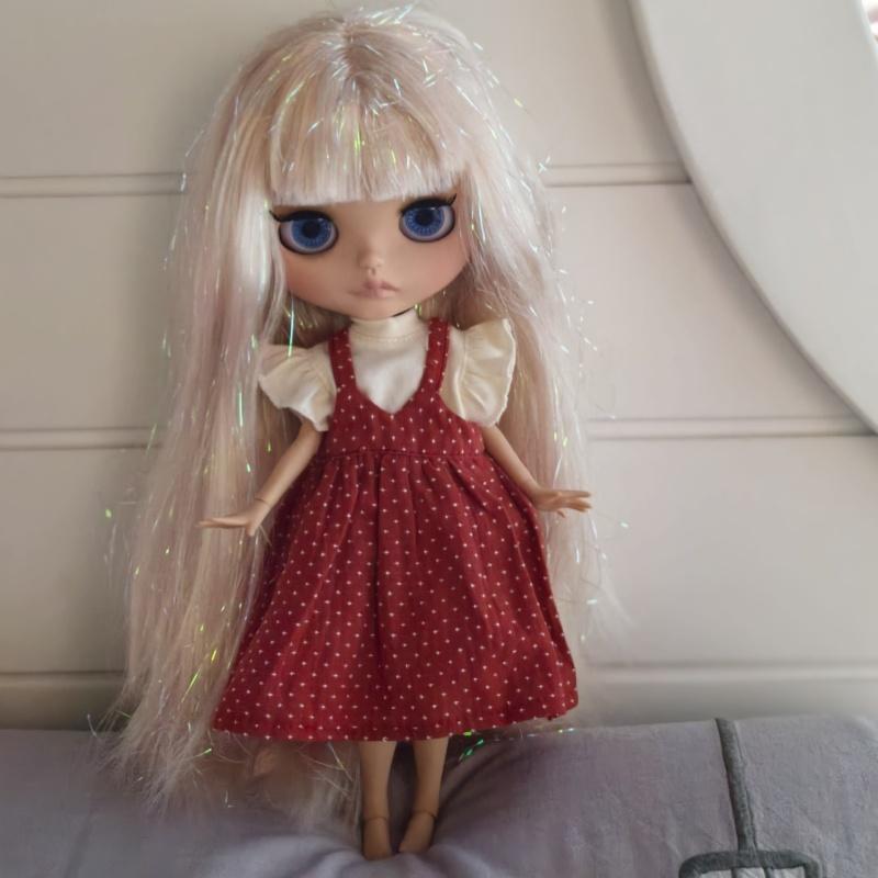 Icy Dbs Blyth Doll 19 Joints 30cm Body Bjd Doll Matte Face Glossy Face Tan Skin Beep Lips Hand-Painted Makeup Diy Hair Girl Gift