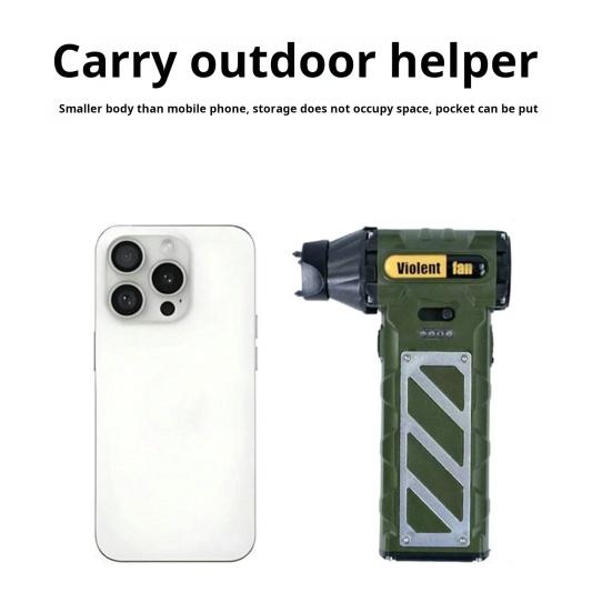 Электрический вентилятор для удаления пыли, мощный бесщеточный двигатель, регулируемая скорость, компактный дизайн, портативный ручной вентилятор