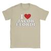 I Love Jacob Elordi Unisex s T Shirt Vintage Tees Short Sleeve Round Neck TShirt Cotton Printing Clothing