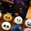 Halloween Squeeze Toys Advent Calendar, 12 Day Countdown with Soft Bun Party Favors Toys, Includes Ghost Pumpkin Sensory Fidget for Stress Relief