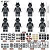 M8087 Черный Специальная полиция Антитеррористический щит против массовых беспорядков Городская фигурка Модель Детские строительные блоки Игрушка