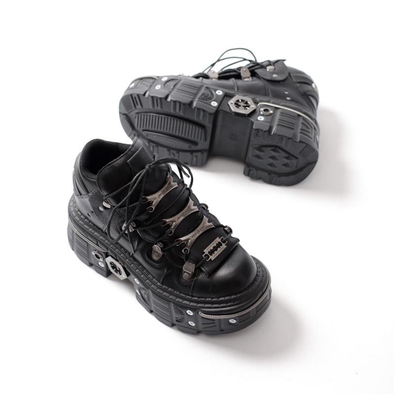 Женская обувь Женская обувь на толстой подошве Обувь в стиле панк-метал