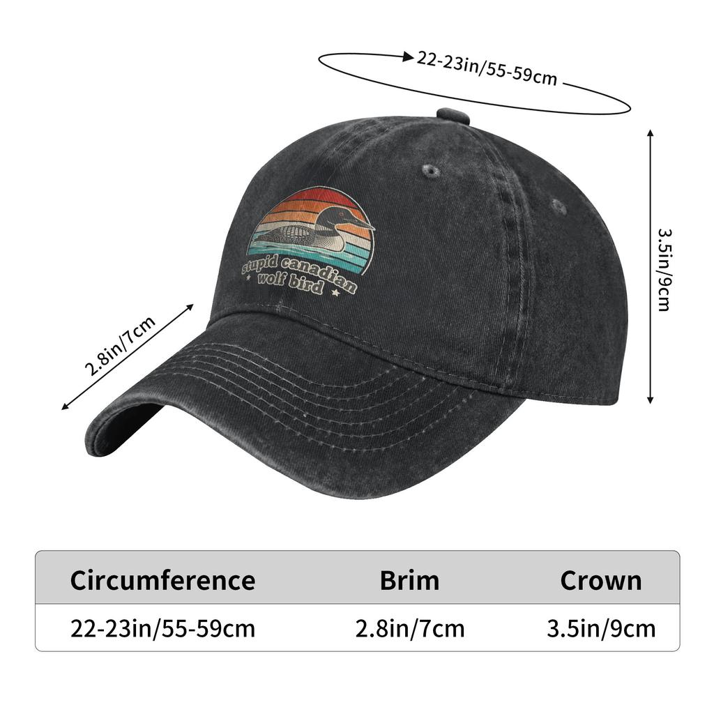Heated Rivalry Stupid Canadian Wolf Bird Trucker Hats Merch For Men Women Baseball Cap Vintage Headwear Sun Caps Adjustable