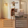 Modern Nordic LED Remote-Controlled Floor Lamp - Simple Bedside and Living Room Design