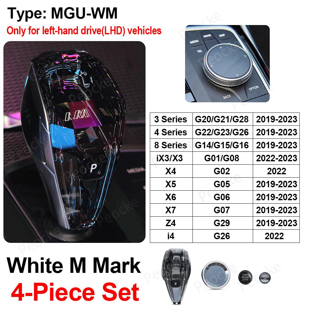 Crystal Gear Shift Knob For BMW G20 G28 G21 G22 G23 G26 Gearbox Lever Head G02 G29 G07 G06 G05 G15 G16 G08 Gear Change Handles