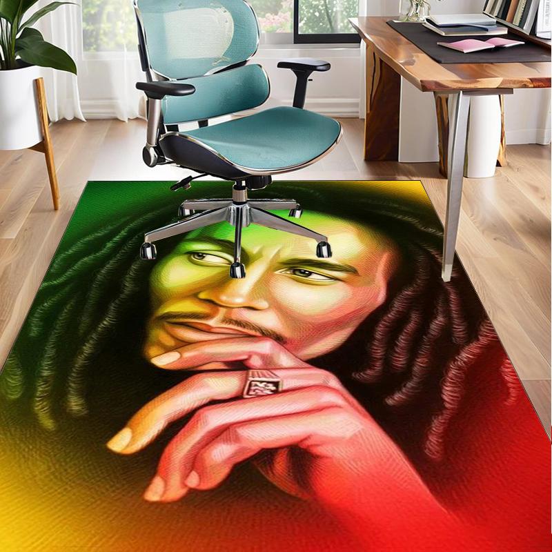 Коврик Bob music Vibrant Art для офиса, подкладка под кресло, игровой ковер, подходит для прихожей, спальни, гостиной, рабочего стола, праздничный подарок
