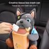 Коробка для салфеток в виде плюшевой собаки, мусорное ведро, коробка для салфеток в виде собачки, 2 в 1, симпатичная коробка для салфеток в виде автомобиля, креативный декоративный органайзер в виде животного из мультфильма