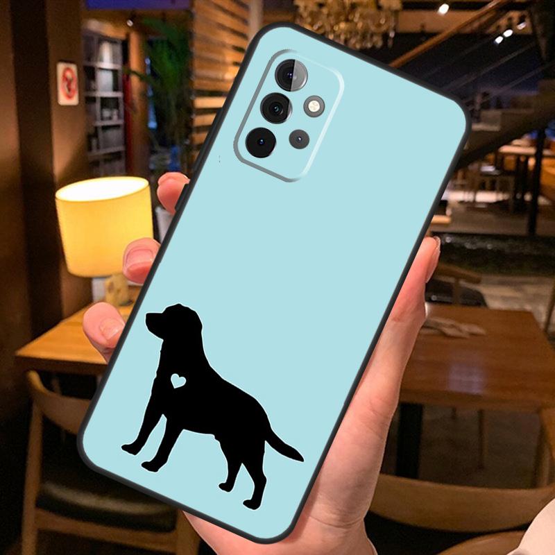 Черный Лабрадор Чехол для Собаки Для Samsung Galaxy A26 A16 A06 A55 A35 A15 A32 A12 A22 A52 A54 A34 A14 A56 A36 A13 A53