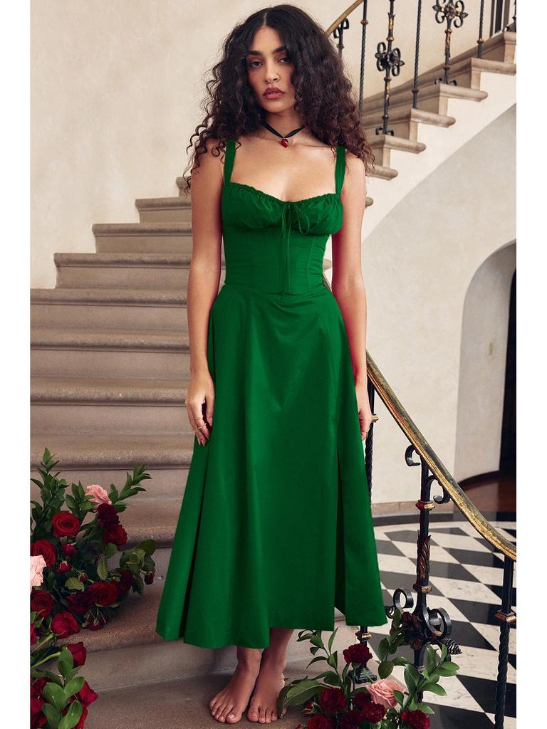 2026 Элегантное французское летнее платье-слинг высокого класса для женщин