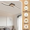 Plafonnier LED - NETTLIFE - 12W - Noir - 3000K blanc chaud - Métal 18 cm