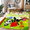 Bunny Friend Personalized Text Floor Mat Perfect for Balcony Hallway Decorate room Living Rooms Anti-slip Rug Anime Office Decor Best for Christmas