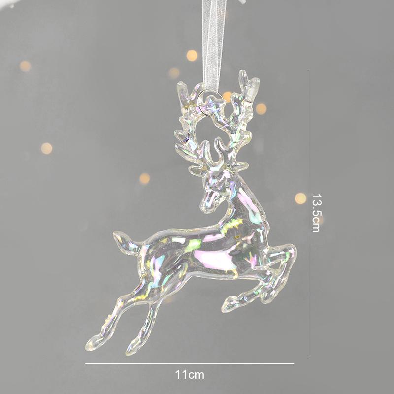 Акриловые подвесные украшения для рождественской елки, кукла-ангелочек, кулон-колокольчик 2024 года, веселое рождественское украшение для дома, Рождество, Новый год 2024