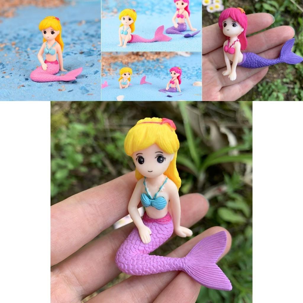 Charming Mermaid Diy Miniature Figurine For Exquisite Garden Dollhouse Decor