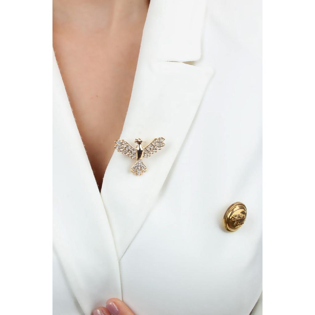 Анкаку Рисунок Циркон Камень Отворот Булавка