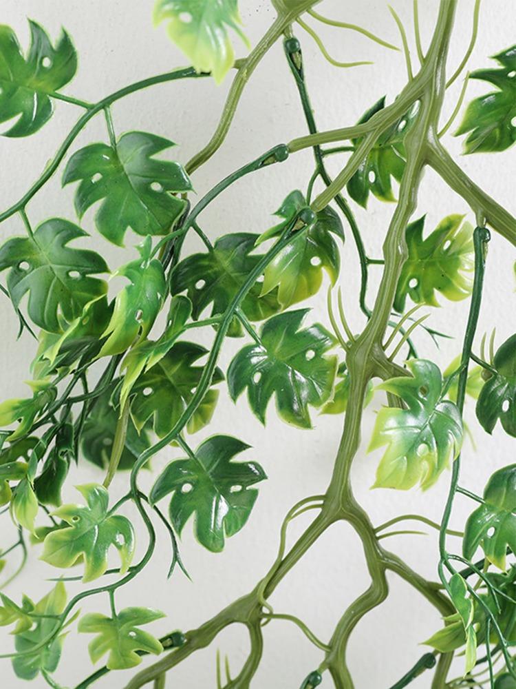 1 шт. искусственные лозы, искусственные подвесные растения в виде листьев черепахи, 100 см, пластиковая гирлянда из плюща, искусственные листья травы для украшения свадьбы и вечеринки в саду