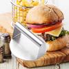 Stainless Steel Square Patty & Steak Press - Manual Teppanyaki & Hamburger Tool