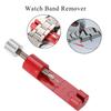 Набор аксессуаров для ремонта ремешка для часов, приспособление для снятия штифта регулировки ремешка (красный)