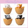 Eggshell Cute Cartoon Cat Mini Model Ornament For Landscape Decoration Prop