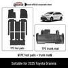 TPE Противоскользящий Экологичный Коврик в Багажник для 2025 Toyota Grand Highlander & Sienna Galaxy.