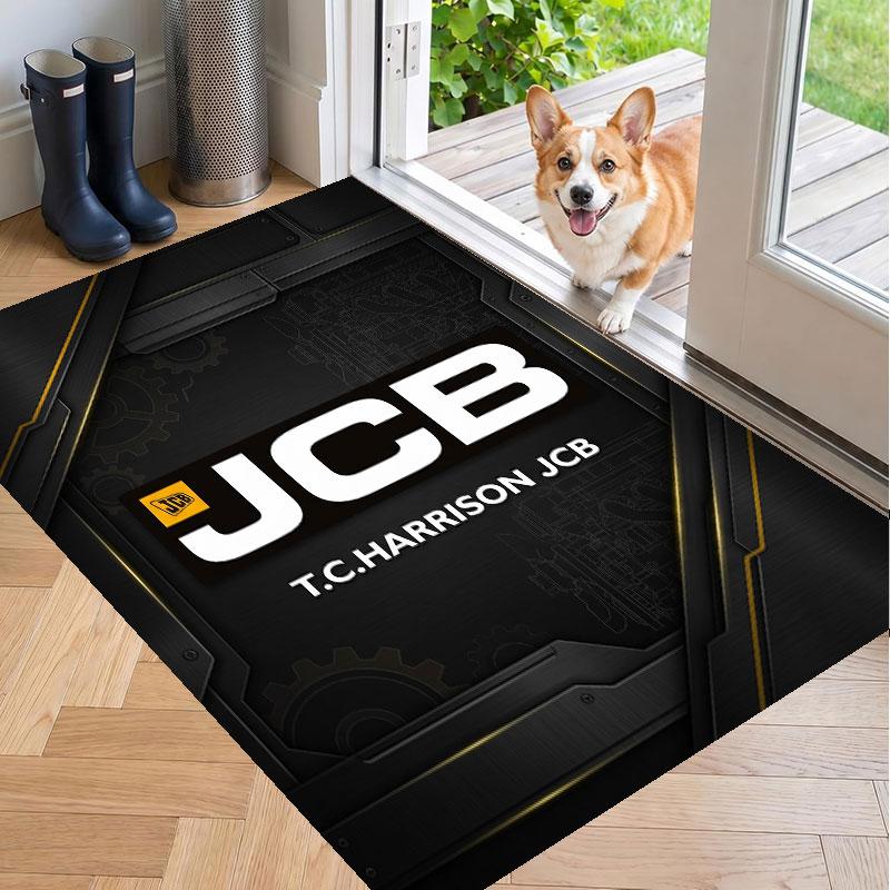Soft Floor Carpet JCB Pattern Area Rug Decorative Mat For Home Room Decoration