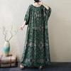 Short Sleeve Plus Size Cotton Vintage Dot Floral New In Dresses for Women Casual Loose Maxi Long Summer Dress