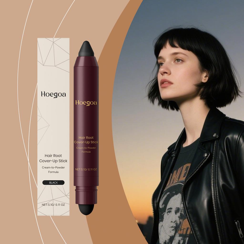 Plant Root Touch-Up Stick, Natural Coverage, Black Hair Color Stick