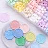 200Pcs Wax Seal Beads Beautiful Colors Easy-to-use Octagon Wax Beads for Invitations Card Envelope Gift Wrapping