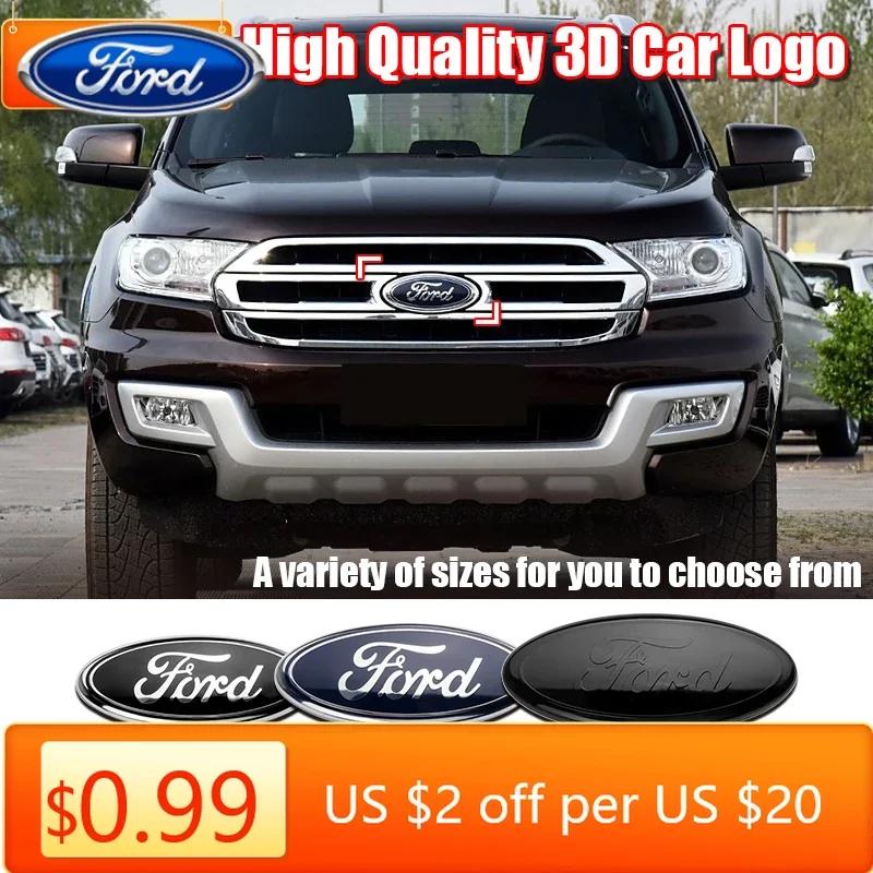 Автомобильная наклейка 2026 Ford Новый 2025 Горячая 12,5~22,5 см Автомобильная решетка радиатора Логотип Наклейка на капот Аксессуары для багажника Для Ford Focus mk2 mk3 Fiest