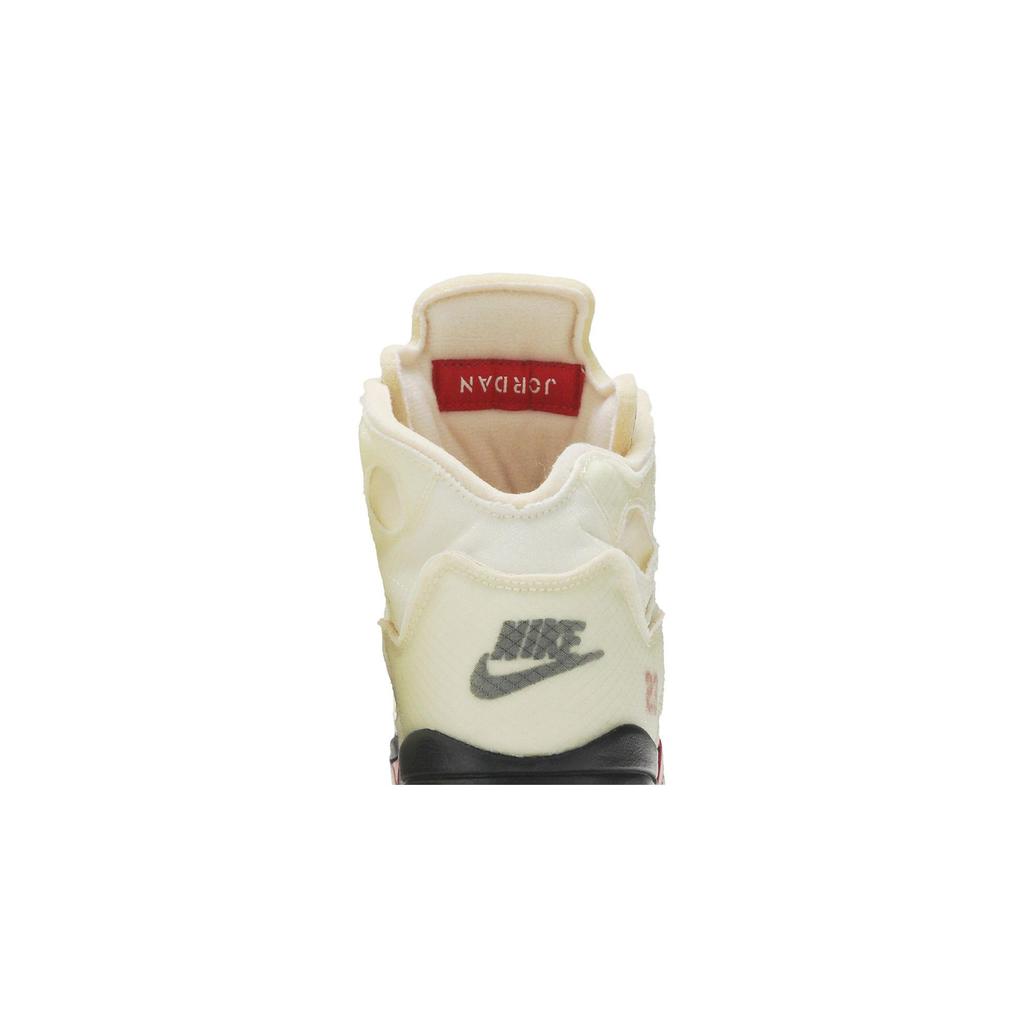Air Jordan 5 Retro SP PreSchool 'Sail' (Unisex) Sail / Fire Red / Muslin / Black Kids' Basketball Shoes CV4827 100