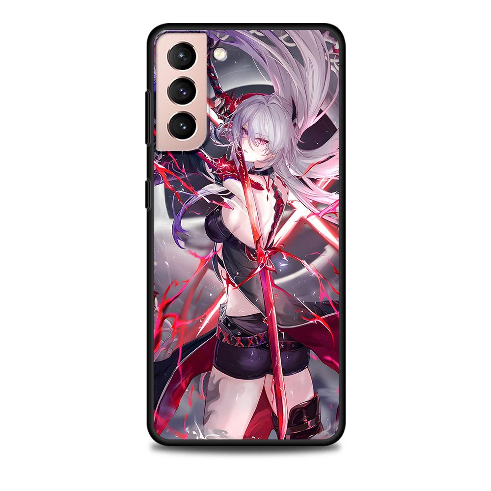 Star Rail Acheron Case for Samsung Galaxy S23 S10e S10 S21 FE S22 S9 S24 Ultra S20 Plus Soft Black TPU Phone Cover Bumper
