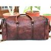 Дорожная спортивная сумка из натуральной кожи, спортивная сумка Weekender, дорожная сумка из козьей кожи