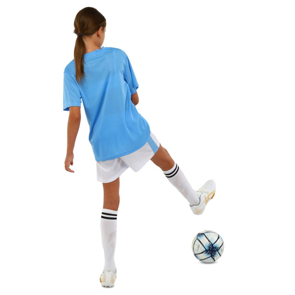 Kid's soccer football uniform jersey and shorts Manchester City CO-7184